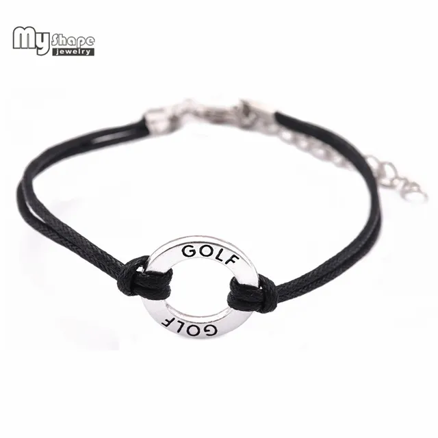 My Shape Adjustable Handmade Bracelets GOLF Affirmation Charm South