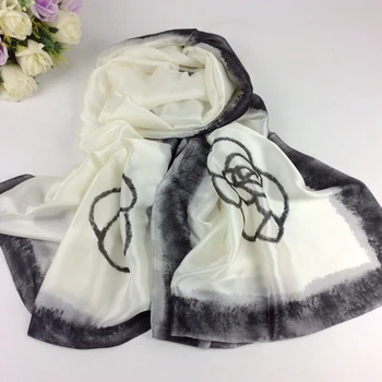 

Floral Print Silk Ladies Shawl Muslim Hijabs Scarf Women Scarfs Fashionable Ladies Long Scarves Pashmina C3-22