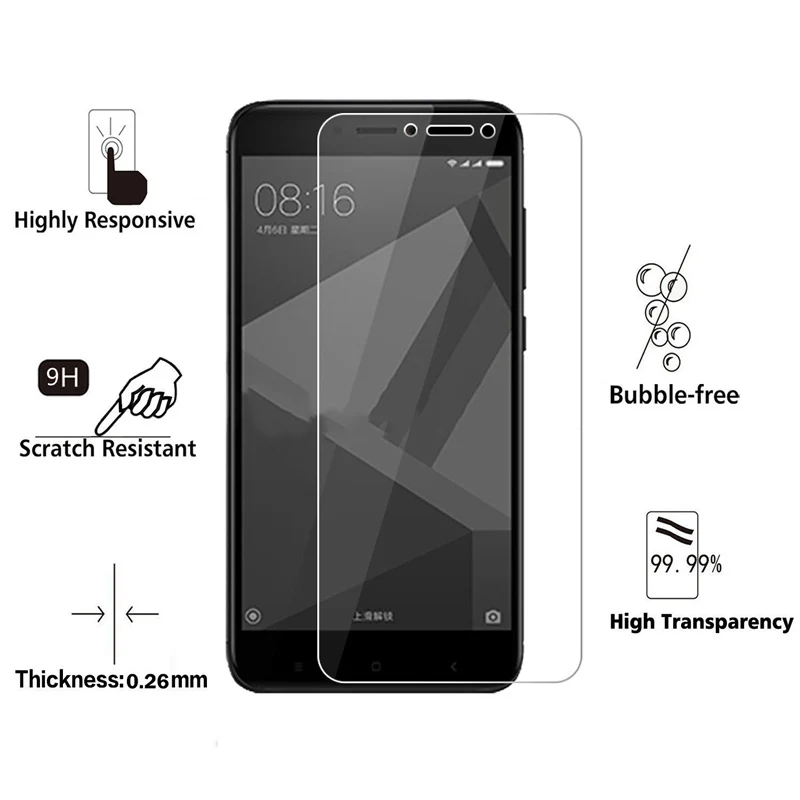 Закаленное стекло для Xiaomi Redmi 4x3g 32 ГБ Защита экрана 4x2g 16 стеклянная пленка 4x4g 64