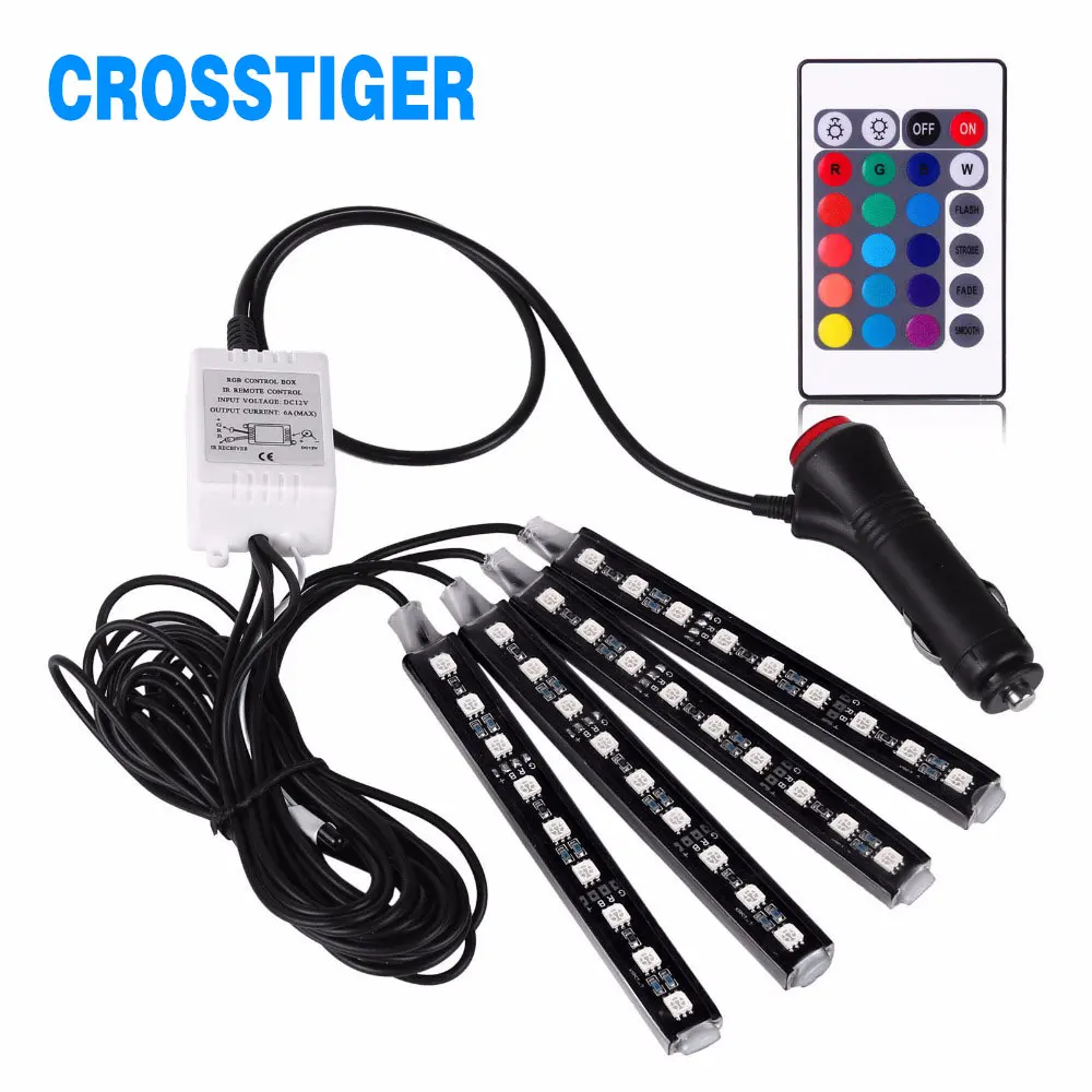 RGB SMD5050 светодио дный полосы 6 Вт DC 12 В атмосфера огни декоративные лампы