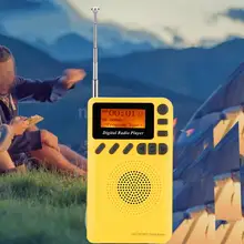 Цифровой DAB+ fm-радио мини карманные радиоприемники стерео приемник Цифровой DAB радио 170-240 МГц Встроенный аккумулятор 1000 мАч