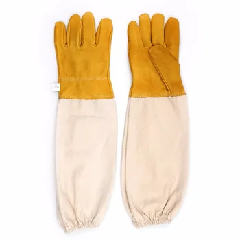 

Beekeeper Prevent Gloves Protective Sleeves ventilated Professional Bee for Apiculture Beekeeper beehive Beekeeping #xm0587