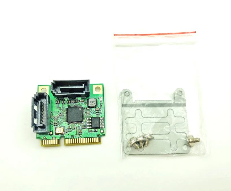 Mini PCI-E SATA карта Mini PCIE SATA контроллер/концентратор/мультипликатор 2 порта SATA3 SATA 3 HDD SSD адаптер ASM1061 чипсет для компьютера ПК