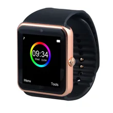 Freies ePacket Smart Uhr GT08 Uhr Sync Notifier Unterstützung Sim-karte Bluetooth Schließen Apple Android Telefon Smartwatch Russische T30