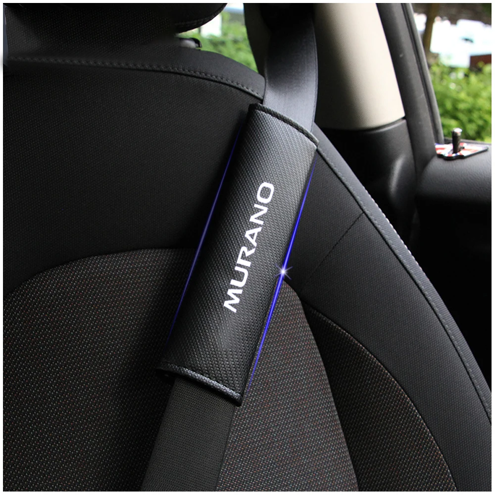 Для Nissan МУРАНСКОГО автокресла плечевой ремень защитные накладки чехол без скольжения без потертости мягкий комфорт 2 шт. красный синий