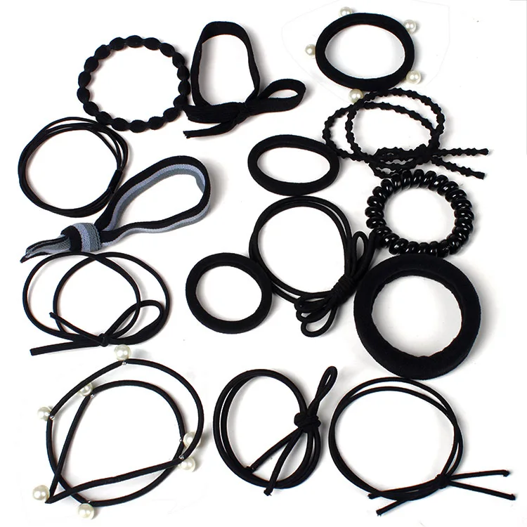 

10pcs 15pcs 20pcs/set Girls High elasticity seamless hairpin hair ropes for girls Handmade hair ornaments