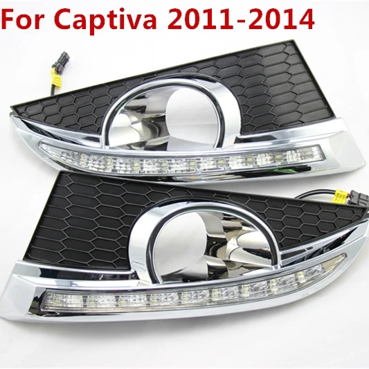 2PCs/set freeshipping LED DRL Car daylights Daytime Running Lights for