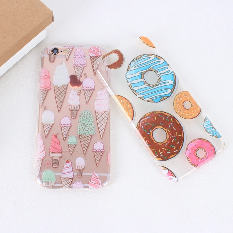 Color Macarons cake Design Fashion soft TPU Phone Cases For iPhone 6 6s TPU Fundas Cover for iPhone SE 5 5s 5G phone bags (4)