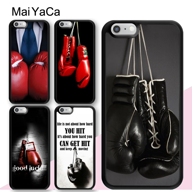 

MaiYaCa Boxing Gloves Mobile Phone Cases Accessories For iPhone 6 6S 7 8 Plus XS Max XR 5S SE Soft TPU Back Cover