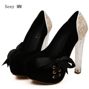 

HOT SALE Flock High heels Womens Bridal Dress Sexy High Heel Shoes Platform Sexy high heels Pumps Sapatos #hy9188-6