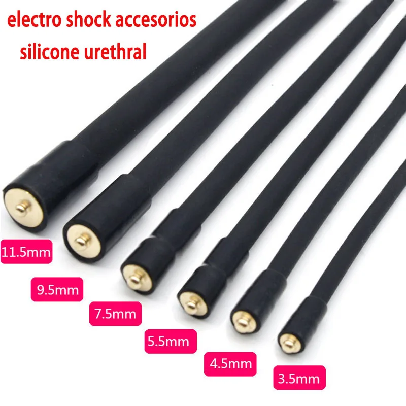 

Electro Stimulate Urethral Sound Super Long Silicone Rod Penis Plug Chastity Urethra Sounding Sex Toys For Men Urethral Dilators