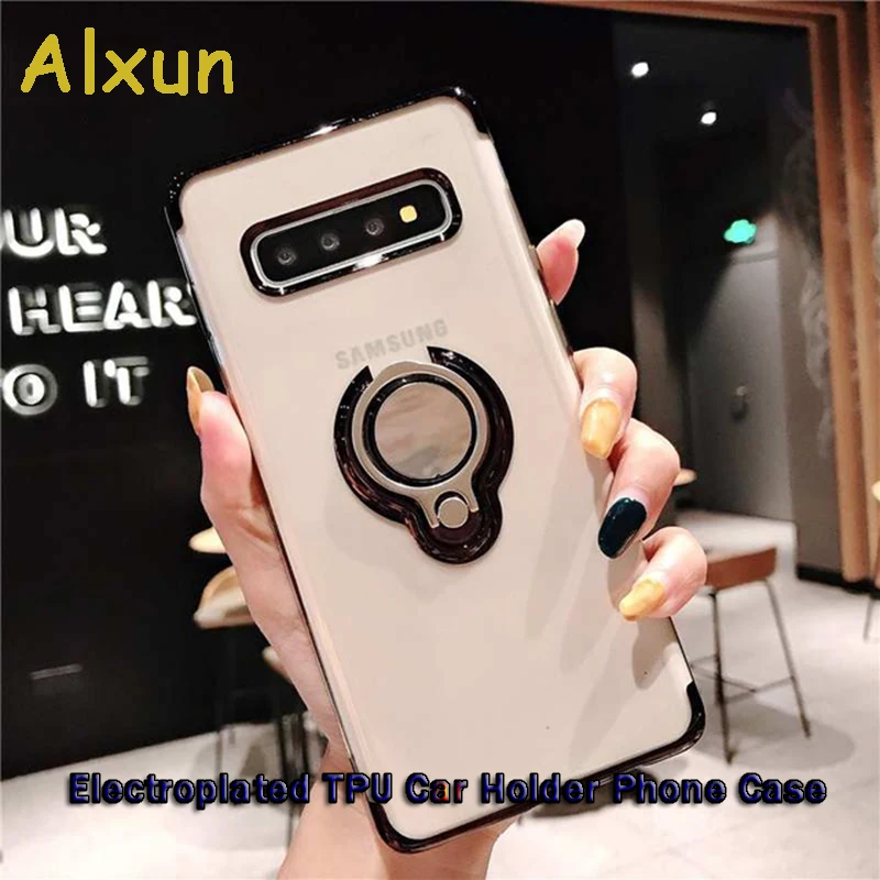 Alxun для samsung S10 Plus чехол автомобильный держатель Магнитный стенд палец кольцо