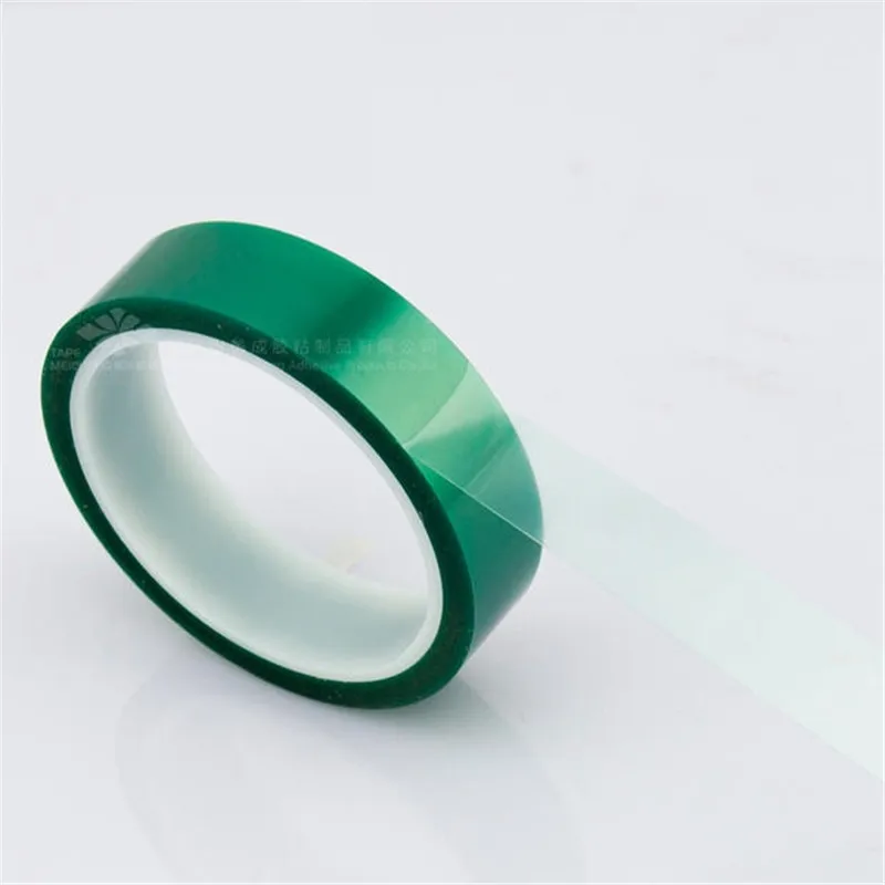 

33M*20mm*0.06mm High Temperature Tape Green PET Adhesive Masking Tape for PCB Solder Shielding Spray welding high temperature