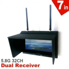 7in FPV монитор/Displayer встроенный 32CH 5,8G разнообразие двойной приемник со складным солнцезащитным небом-702
