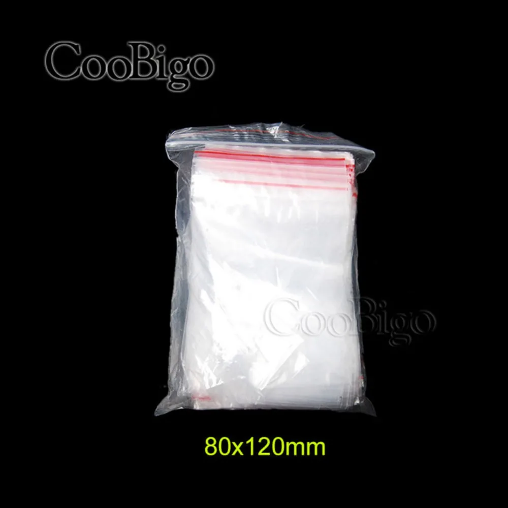 

Size 80*120mm Thickness 0.07mm OPP Poly Ziplock Bags Reclosable Clear Frost For Jewelry Craft Accessories Packaging
