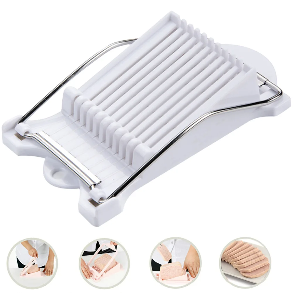 

Stainless Steel Lunch Meat Slicer Banana Cutter Egg Ham Slicer Home Kitchen Tools DC120