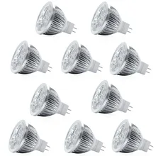 10 шт./лот 4 Вт светодиодный осветительный прожектор GU10 E27 GU5.3 E14 MR16 12 V 400LM Светодиодный прожектор foco светодиодный 85-265 V для дома с технологией Dect