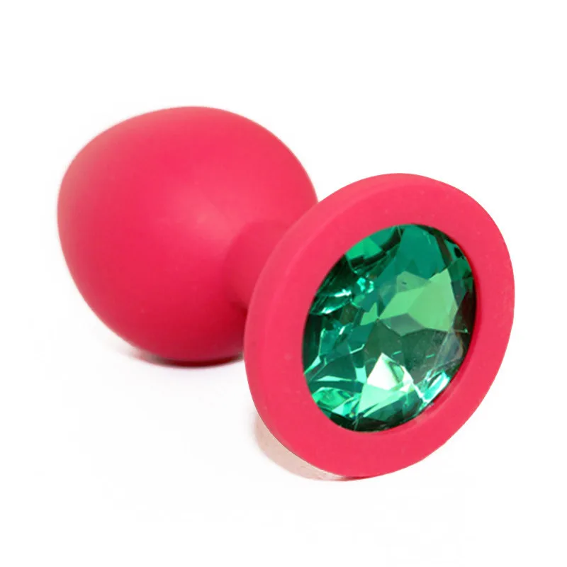 Small Medium Large Silicone Butt Plug with Crystal Jewelry Smooth Touch Anal Plug Anal Sex Toys for Woman Men Gay06