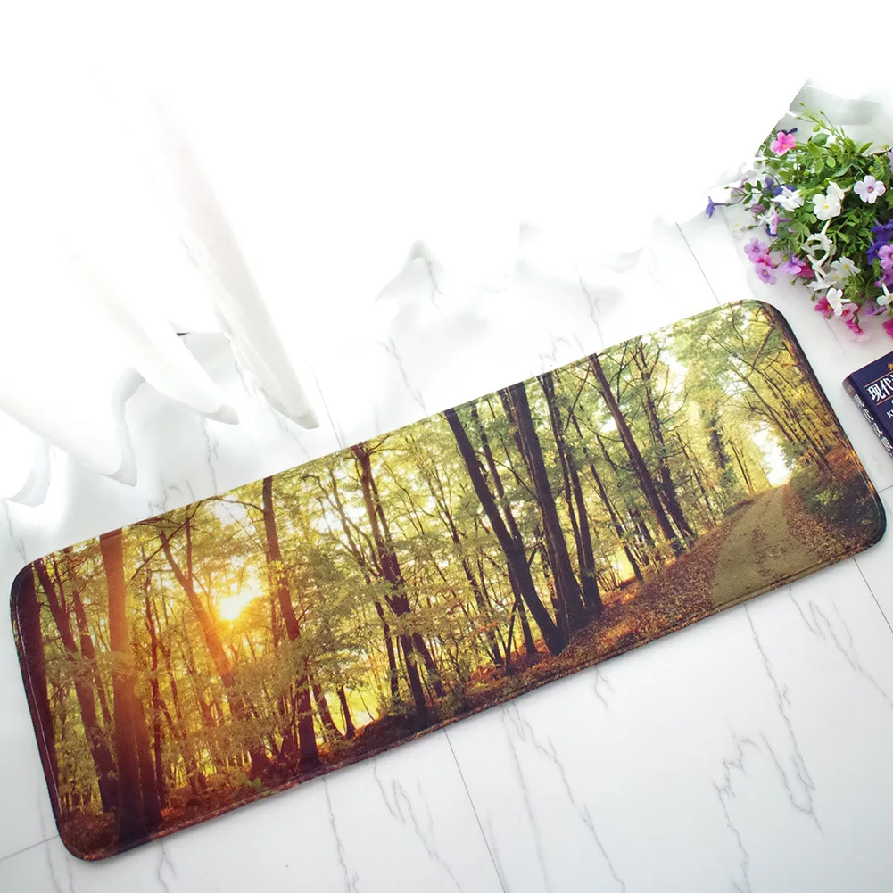 Unique Design Nature Landscapes Trees Forests Summer Seasonal Door Mats