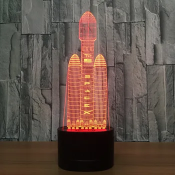 

Usb 3d Night Light Novelty Luminaria Led 3d Light Fixtures Usb Led Table Lamp 7 color change desk lamp