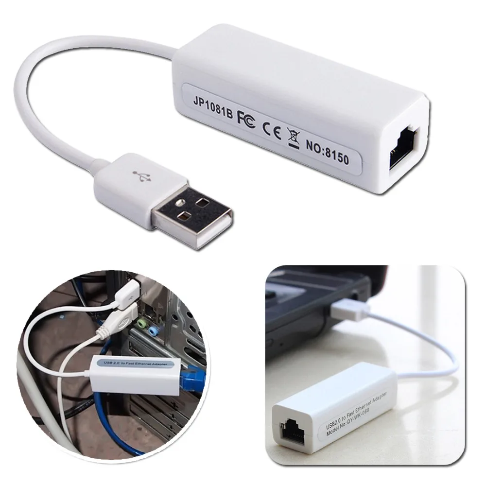 Etmakit USB Ethernet адаптер Usb 2,0 Сетевая карта USB в интернет RJ45 Lan 10 Мбит/с для Mac OS Android Tablet LapPC Windows 7 8