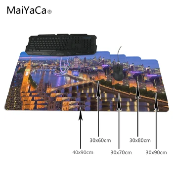 

MaiYaCa Exclusive Customization 300x900mm Love Big Ben UK London Night Extended Gaming Wide Large Mouse Pad Big Size Desk Mat