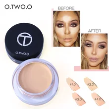 Corretivo base de creme fundação maquiagem profissional rosto contorno branqueamento hidratante controle de óleo à prova dwaterproof água 4 cor