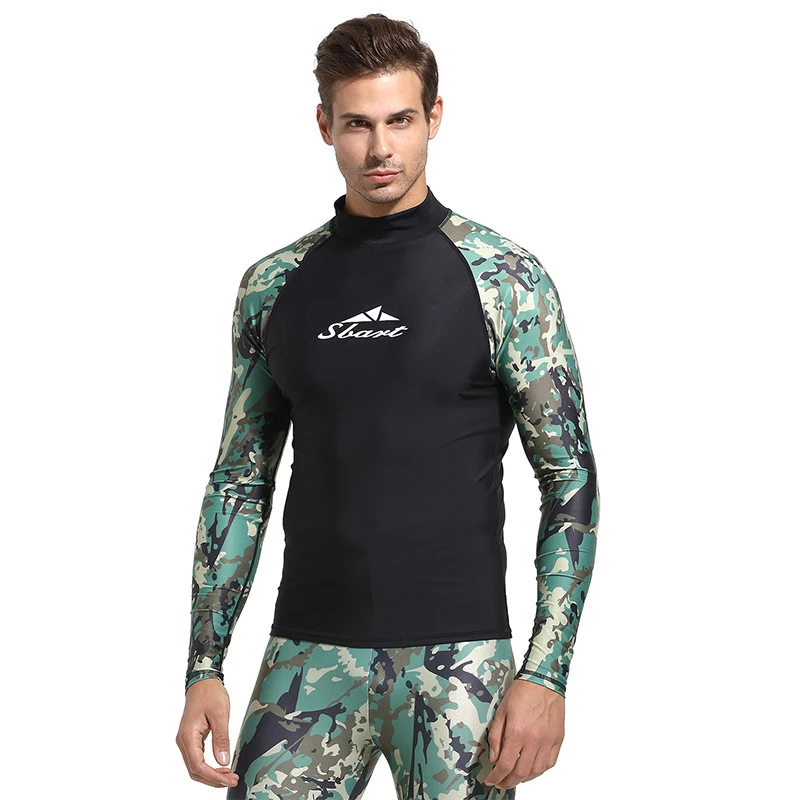 Камуфляжный гидрокостюм для дайвинга для мужчин 3 мм костюм для дайвинга из Неопрена Плавательный гидрокостюм для серфинга Триатлон мокрый костюм купальник полный боди для мужчин - Цвет: Jacket-Green