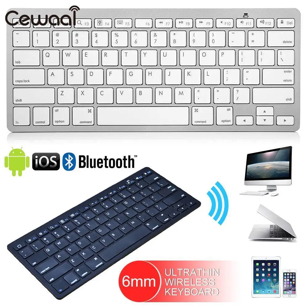 Cewaal Universal Ultra Thin Wireless Bluetooth keyboard Bluetooth 3.0
