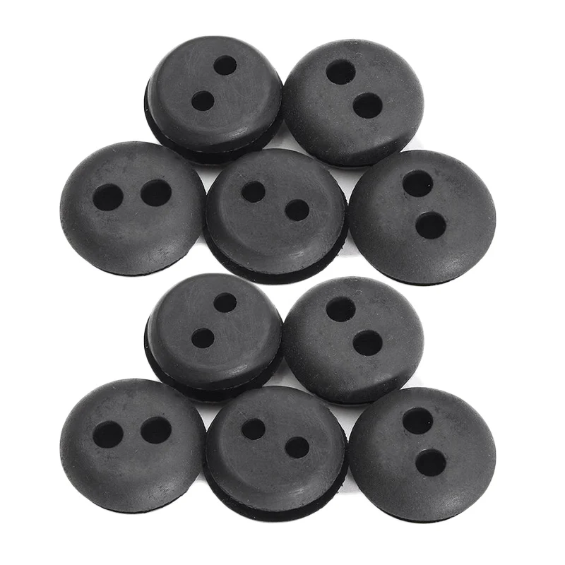 

10pcs/set Rubber Grommets 2 Hole Fuel Tank Grommet Replacement For Stihl Honda Trimmer Lawn Mower Parts