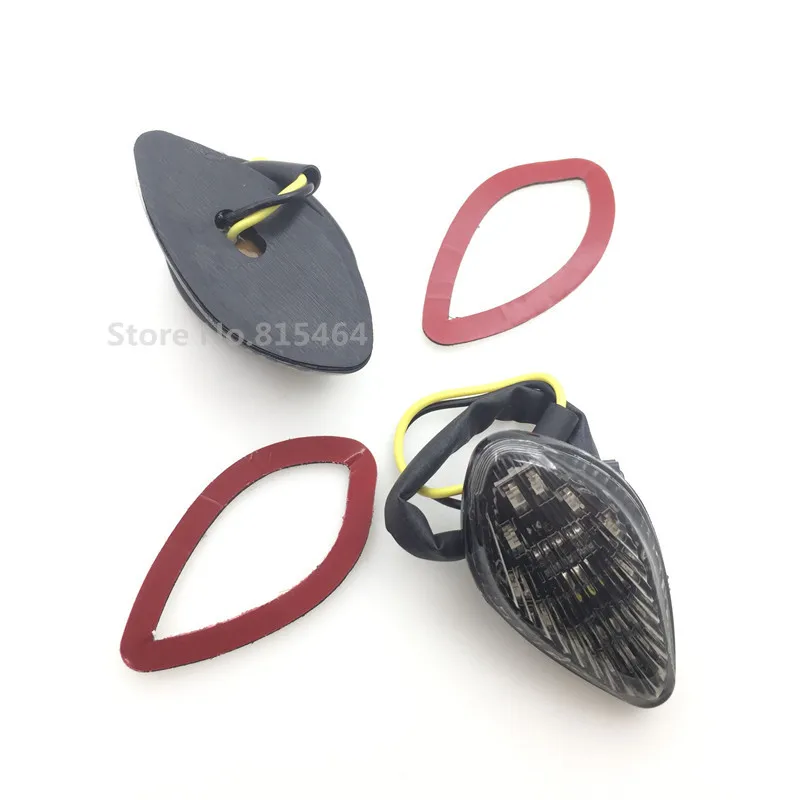 

Yecnecty 2X Smoke Lens Motorcycle Turn Signal Light Flush Mount LED Indicator Flasher For CBR1000RR 04-07 CBR600/F3/F4/F4i 97-06