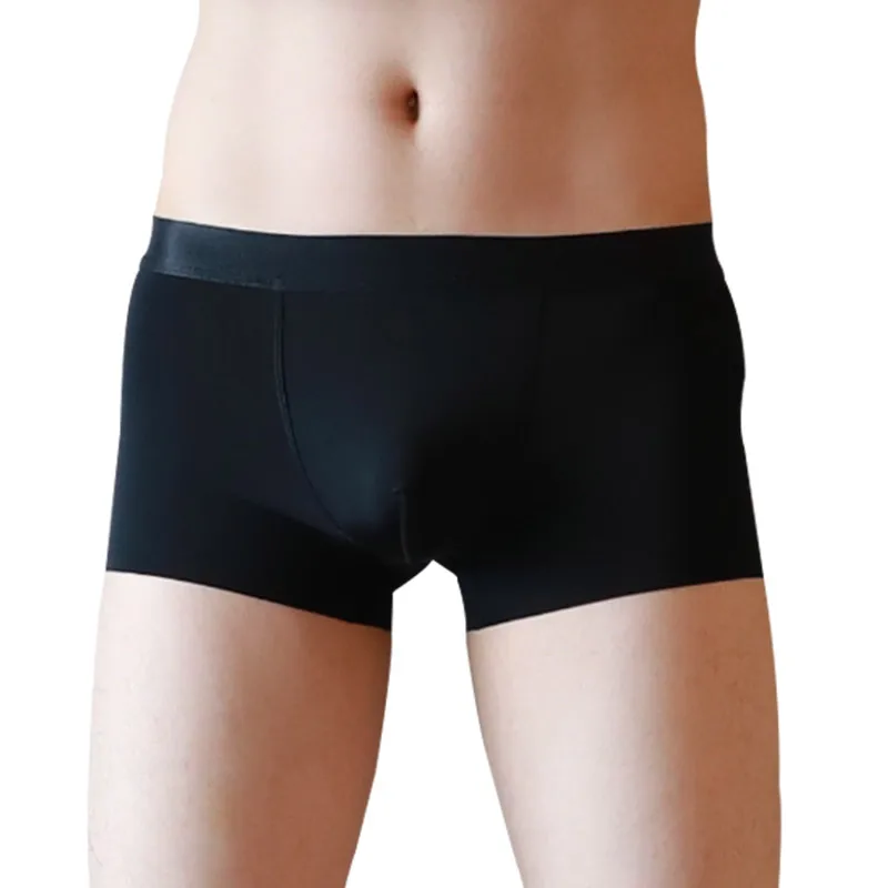 

DEWVKV Pure Color Underpants For Male Underwear Men A Male Male Underwear Wear Pants Men Sexy Under Wear Comfortable LZB