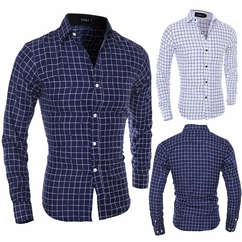 

Zogaa New Flannel Plaid Shirt Men Casual Long Sleeve High Cotton Fashion Long-sleeved Shirt Male Button Down Casual Check Shirt