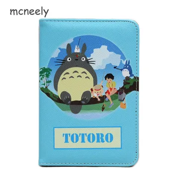 

high quality blue Passport Covers For boy Leather Passport case Japan men cartoon ID Card Holder Travel purse tickets wallets