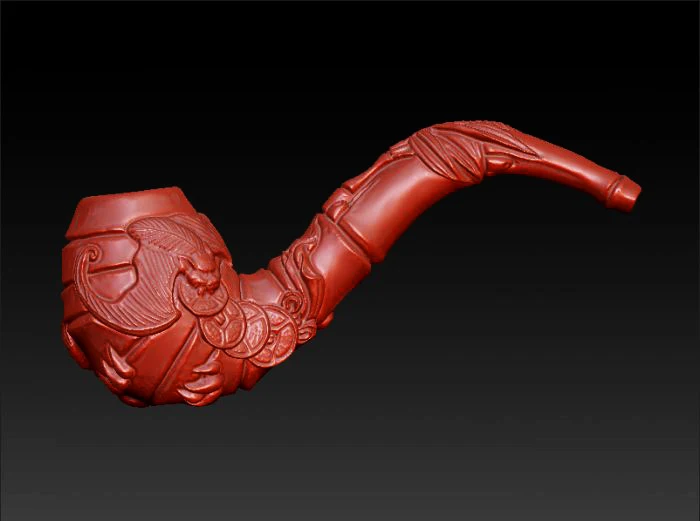 

3D model for cnc 3D carved figure sculpture machine in STL file format The Chinese culture,Tobacco pipe