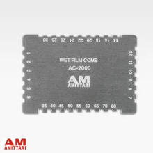 Бренд натуральной AMITTARI влажная пленка Толщина гребень Толщина датчик измерительный прибор тестер 25~ 2032um 1~ 80mil лакокрасочного покрытия