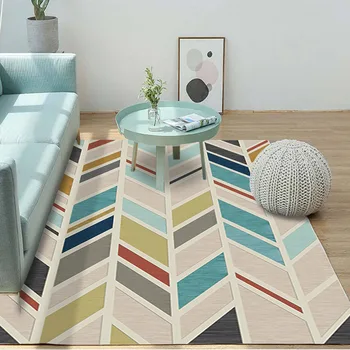 

Large Size Carpets for Modern Living Room Soft Geometric Carpet for Study Room Floor Mat Non slip Bedside Rugs Abstract Door Mat