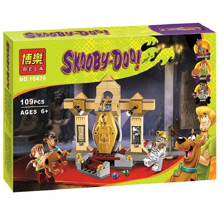 Legoing Scooby Doo музей мумий 109 шт. Scooby-Doo строительные блоки Развивающие игрушки для