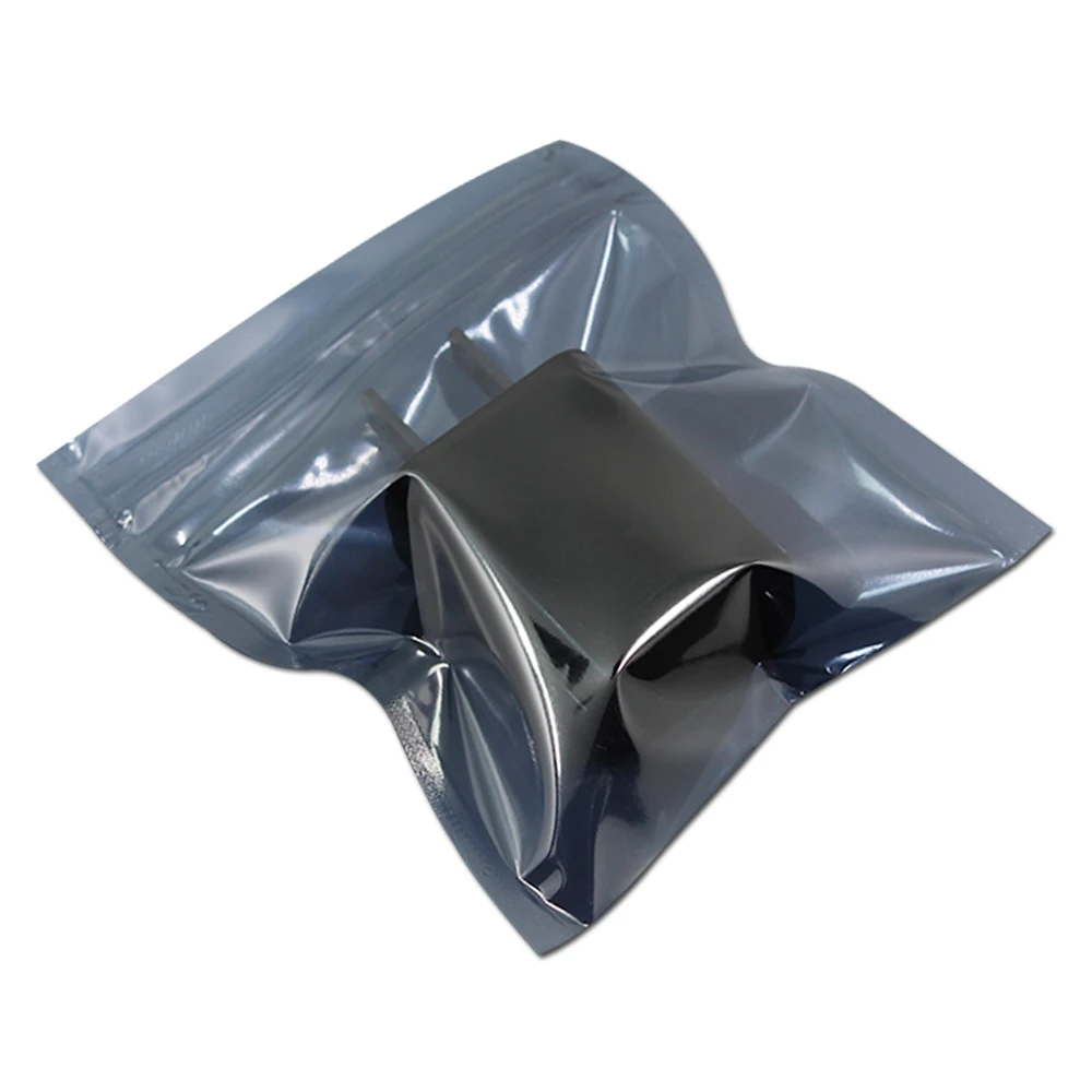 

DHL Self Seal Moisture Proof Antistatic Shielding Bag With Zipper Top Anti-Static Reclosable Pack Storage Pouch Zip Package Bags