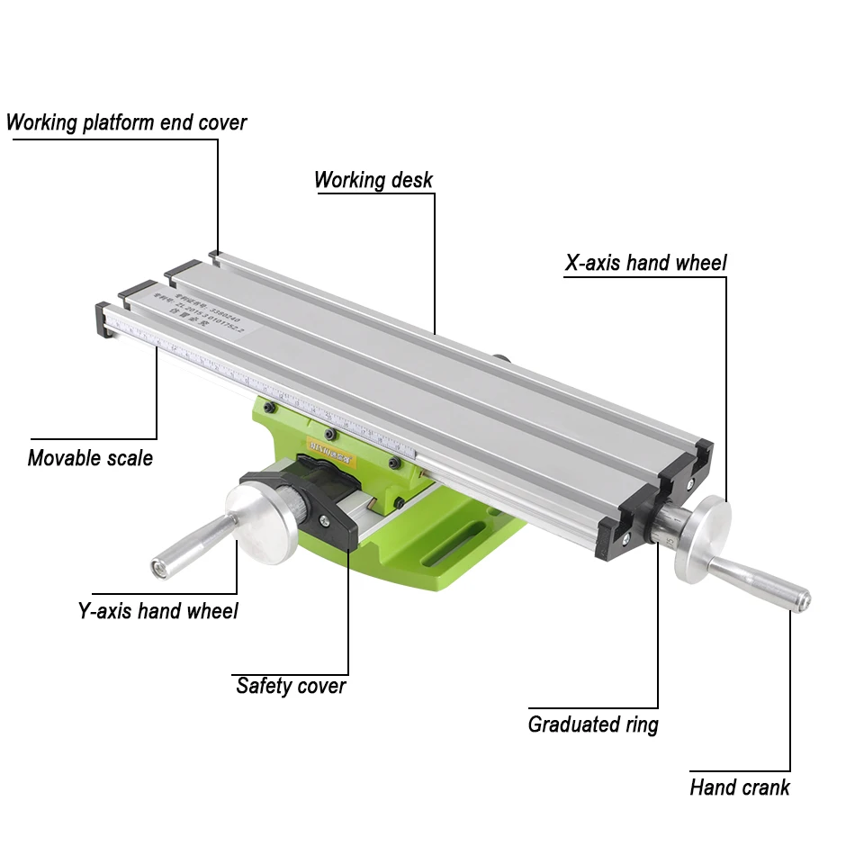6300 мини Precisio многофункциональный Рабочий стол X ось Y Регулировка масштаба промышленный деревообрабатывающий инструмент для сверлильного станка