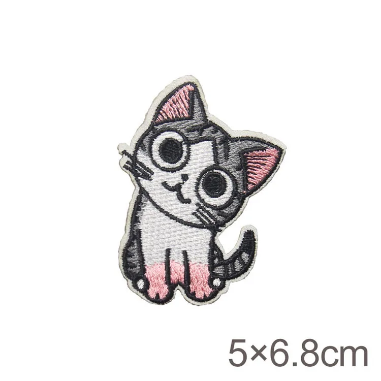 Animals Heat-Sensitive Embroidered Patches for Clothes Ananas Clothing Patch Star Thermo Stickers (6)