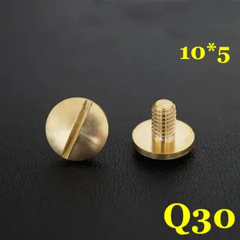 

50pc Q30-10*5 Solid Brass belt screw Chicago Screw Leathercraft