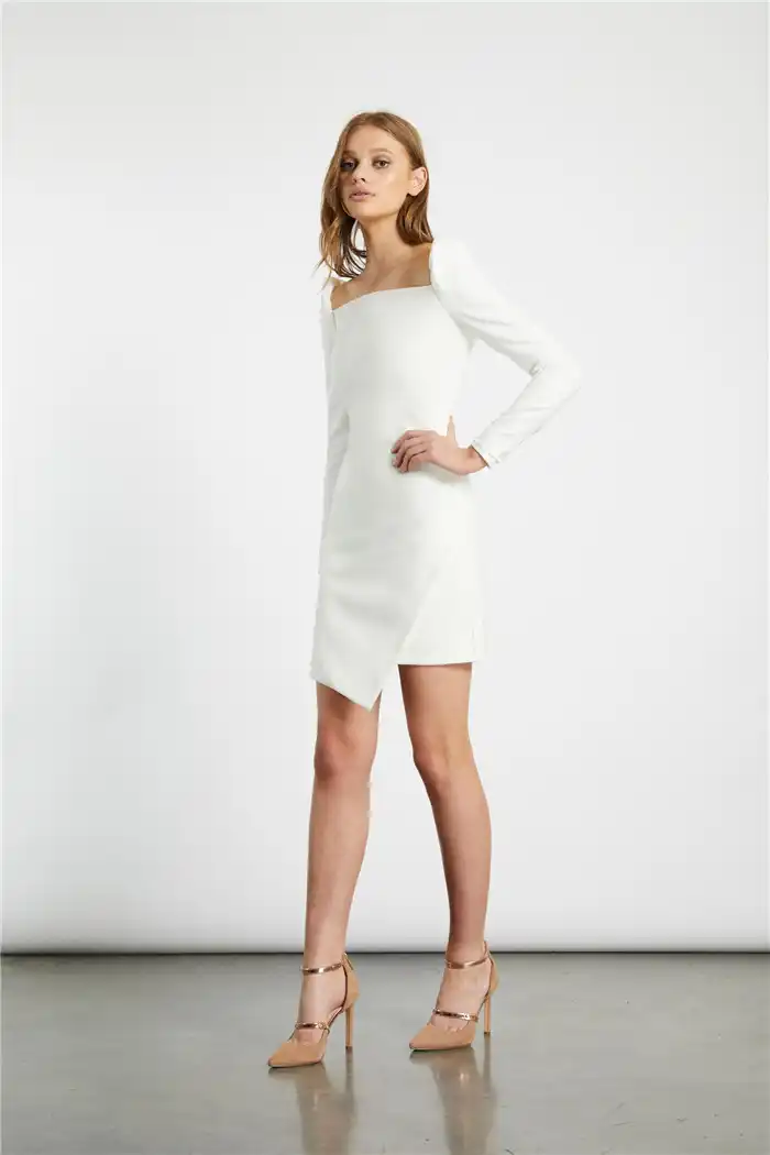 skin tight white dresses