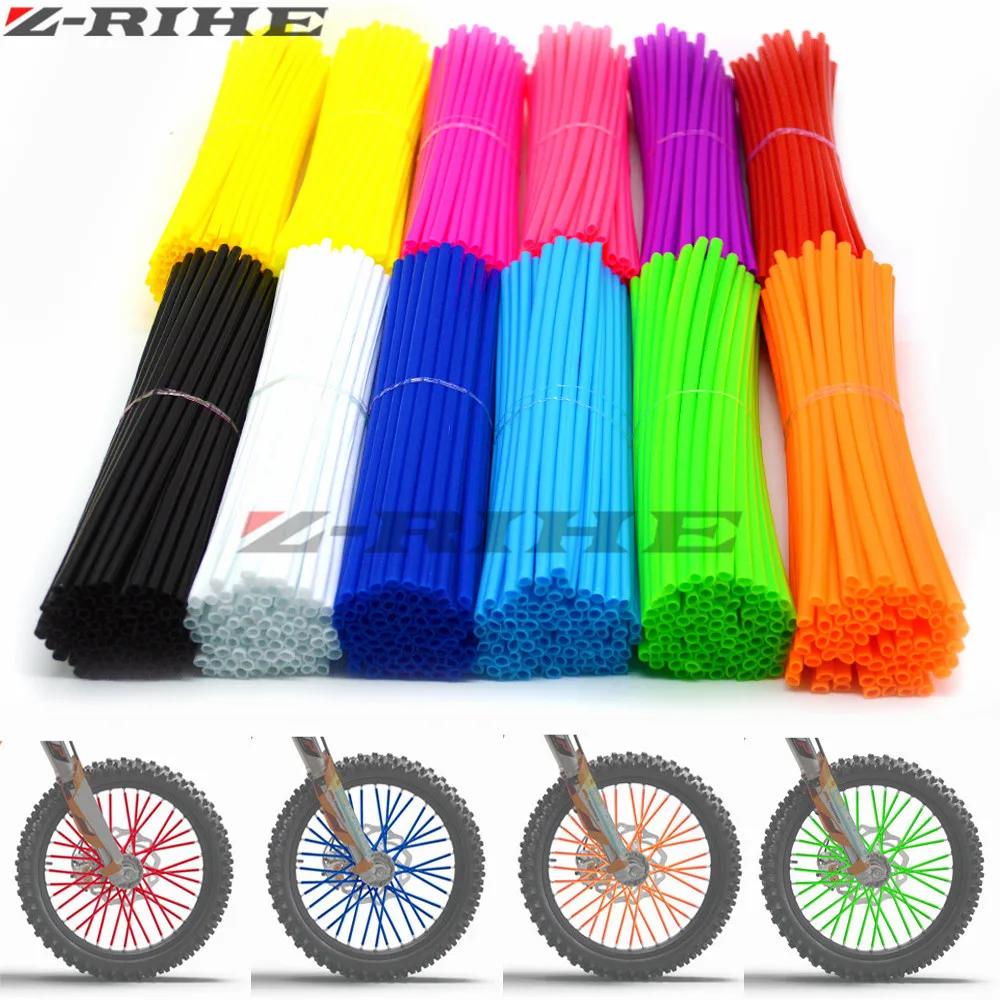

72 PCS Motocross Dirt Bike Enduro Wheel RIM SPOKE Shrouds SKINS COVERS for KTM 350 SX-F EXC 450 EXC 500 XC-W 520 525 EXC MXC