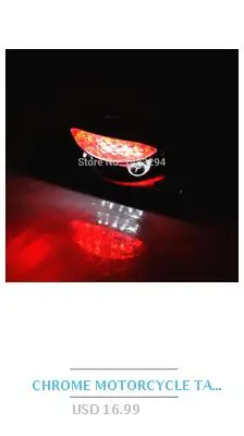 Мотоцикл 12 В Ретро черный ободок красный объектив светодиодный задний фонарь стоп-сигнал подходит для Harley Honda Cruiser Универсальный