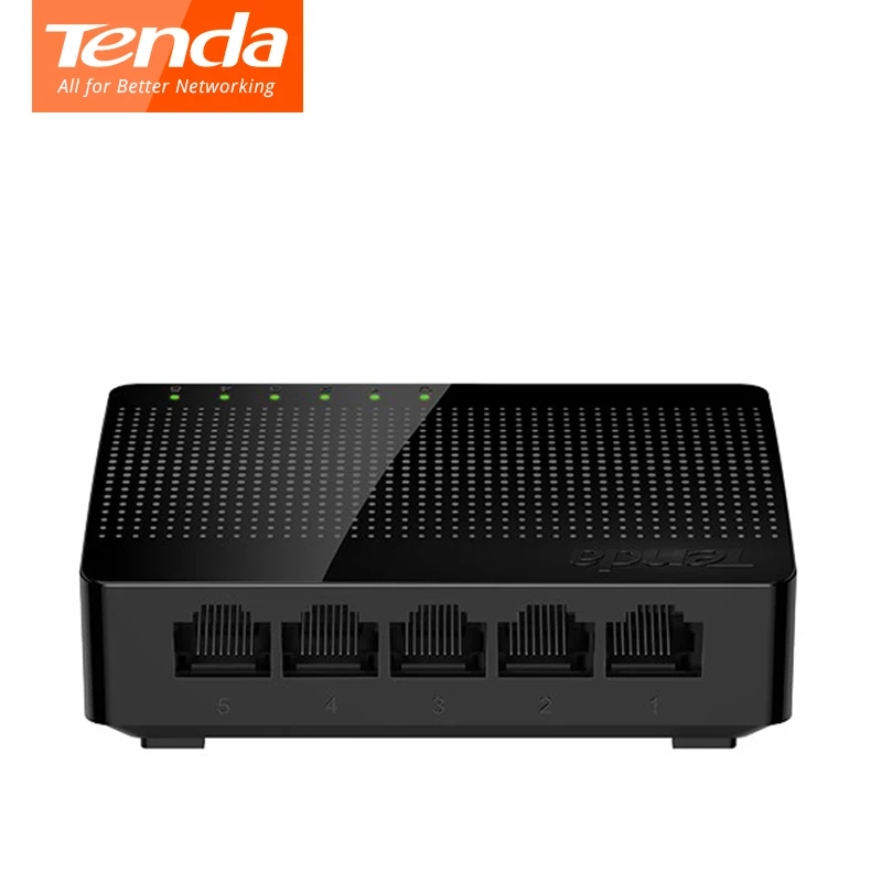 

Ethernet Network Switchs Tenda SG105 5*10/100/1000Mbps RJ45 Gigabit Port Soho Desktop Switch 16Gbps LAN Hub plug and play