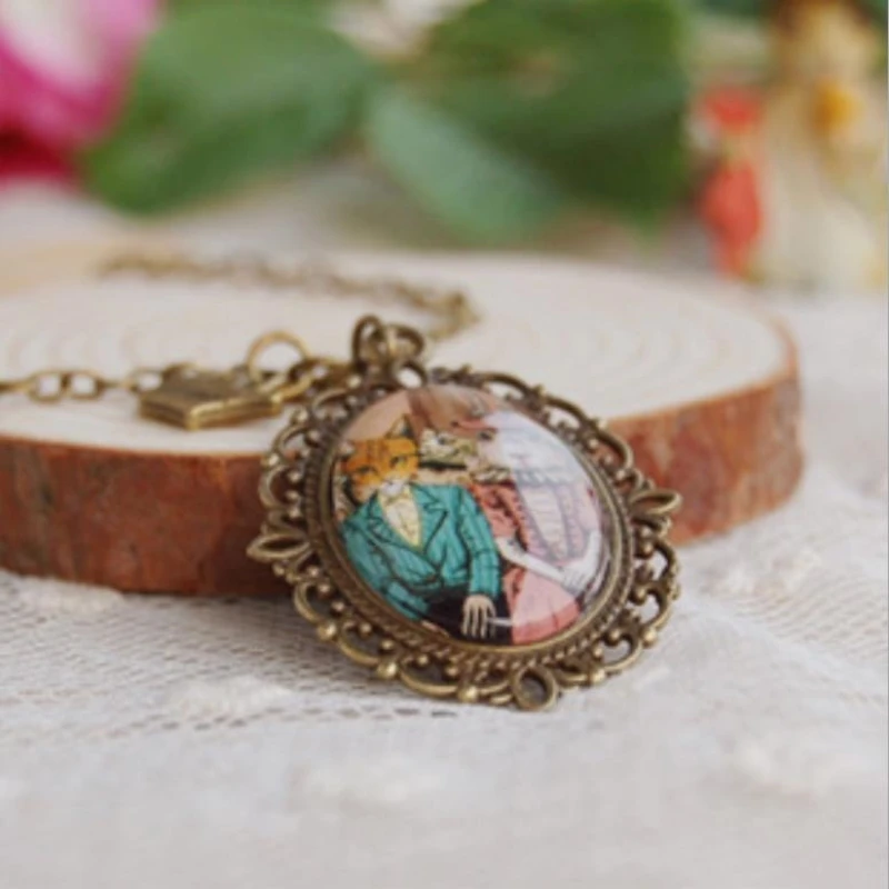 

Personality Popular Retro Hand Drawn Cute Free Handmade Female Gift Pendant Necklaces NE032