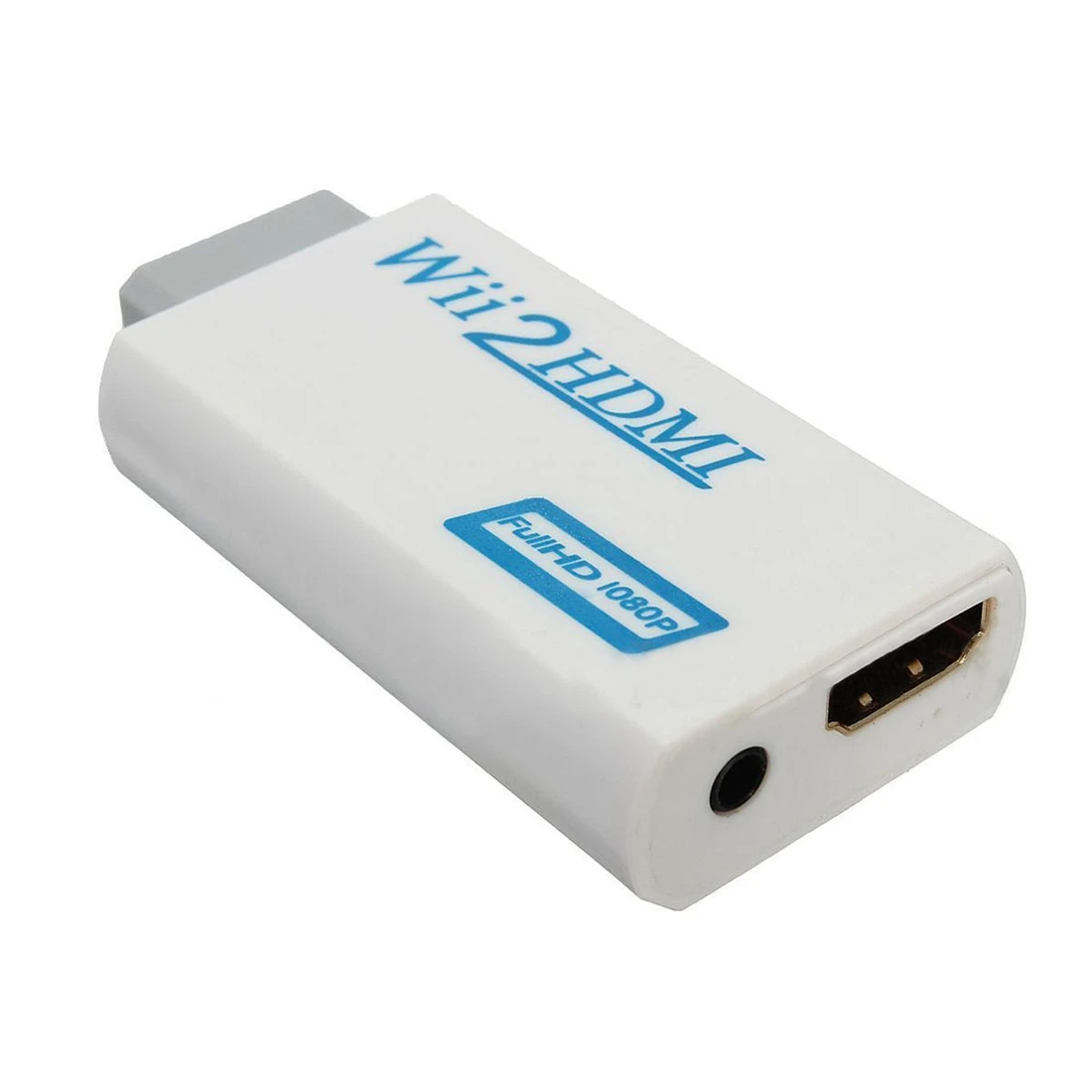 

HDMI Wii2HDMI Full HD FHD 1080P Converter Adapter 3.5mm Audio Output Jack