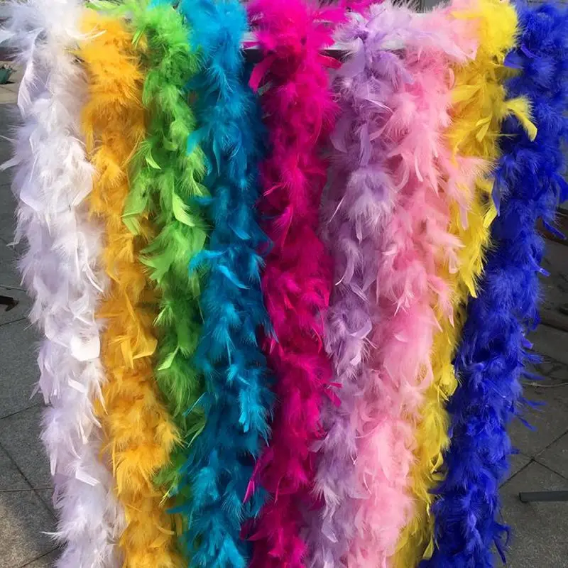 

NEW 2 Yards/Lot Natural Turkey Feathers Boa Costumes/Trim For Party/Costume/Shawl/Craft Turkey Plume Cosplay