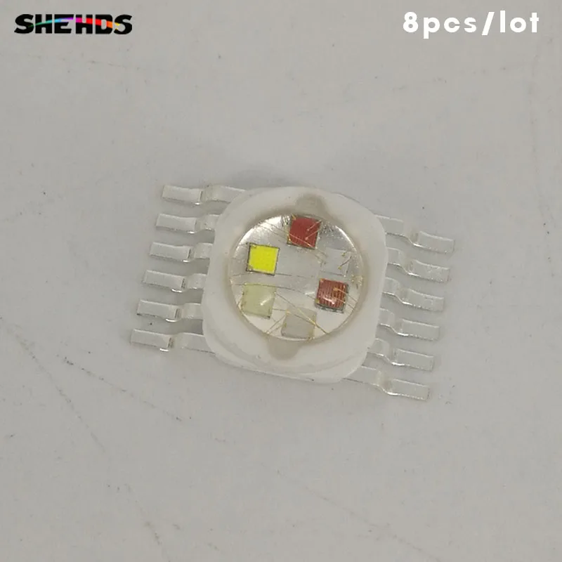 8 шт./лот LED RGBWA + UV 6in1 18 Вт для LED RGBWA + UV Освещение привело фишки красный/зеленый /синий/белый/Abmer/ультрафиолетовый Быстрая доставка shehds